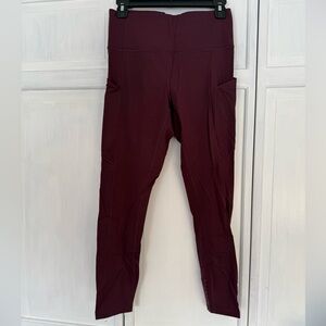 CRZ YOGA Burgundy Leggings